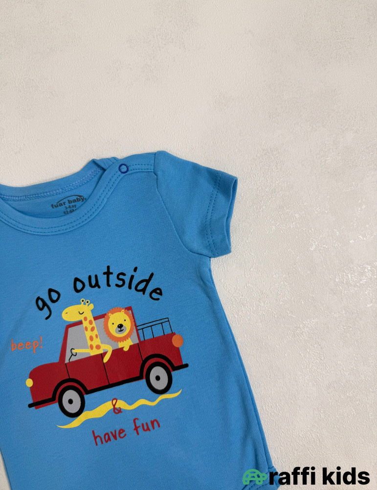 Go qısaqol body-Türkiyə istehsalı pambıq uşaq geyimi|Raffi Kids