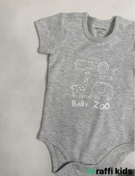 Zoo qısaqol body-Türkiyə istehsalı pambıq uşaq geyimi|Raffi Kids