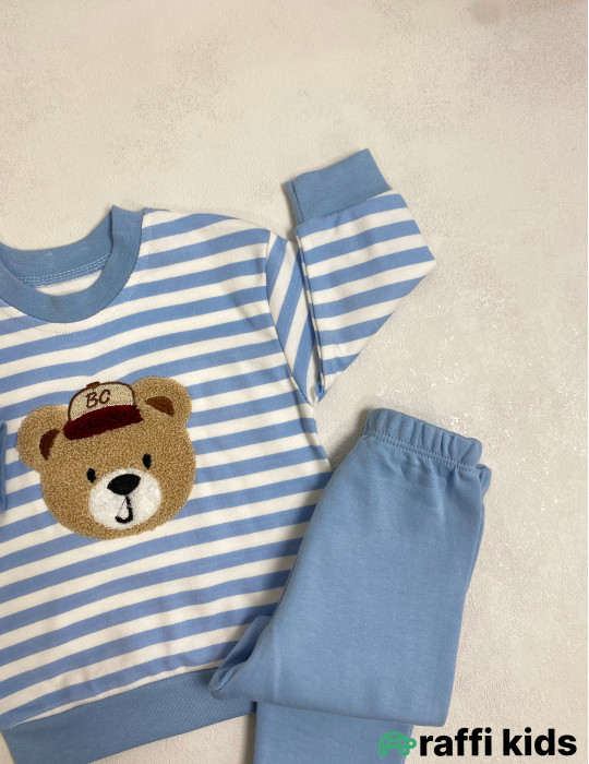 Teddy 2-li dəst -Türkiyə istehsalı pambıq uşaq geyimi|Raffi Kids