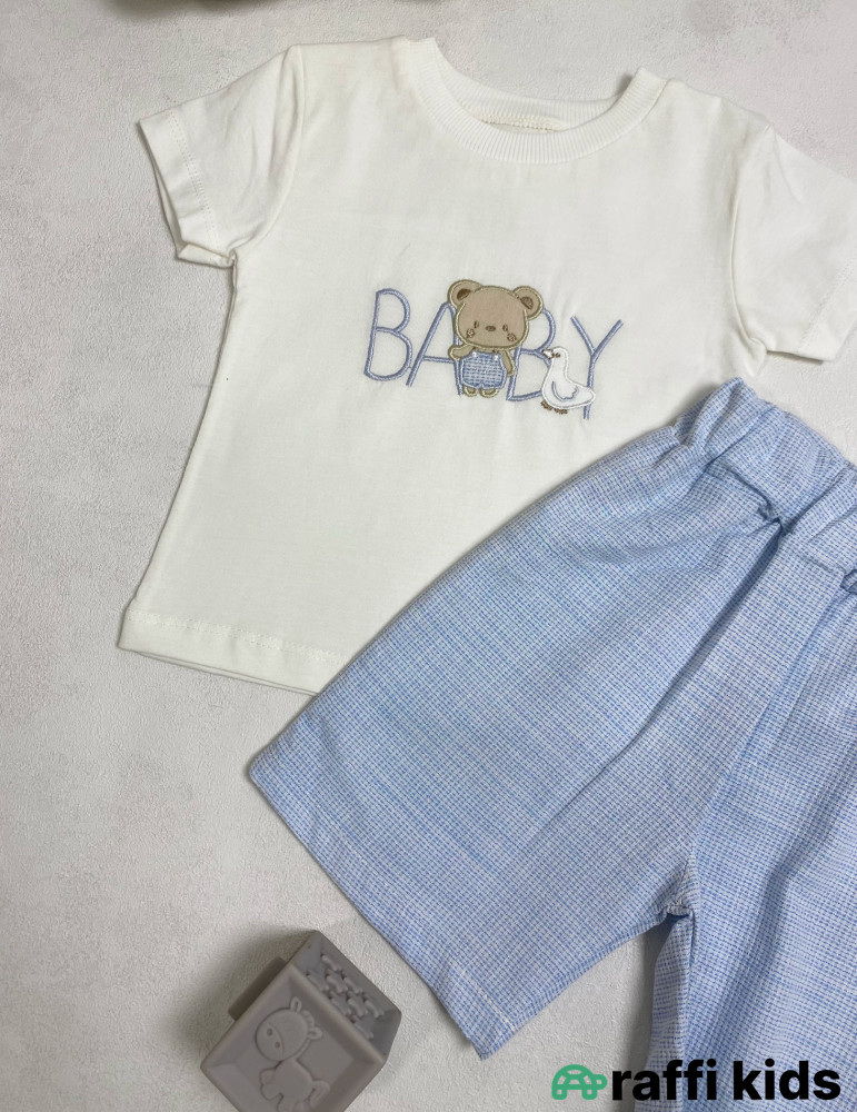 Baby 2-li dəst -Türkiyə istehsalı pambıq uşaq geyimi|Raffi Kids