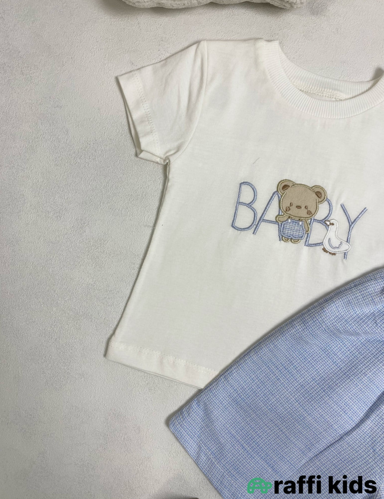 Baby 2-li dəst -Türkiyə istehsalı pambıq uşaq geyimi|Raffi Kids
