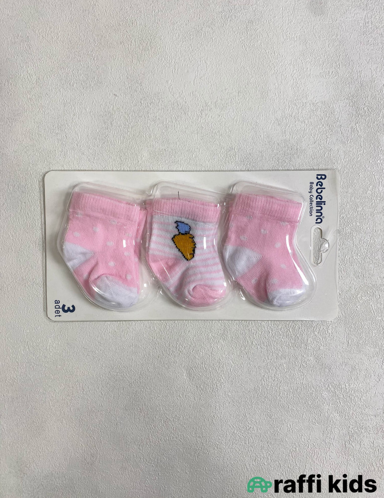 3-lü Körpə Corab Dəsti | Uşaq Corabları – Raffi Kids