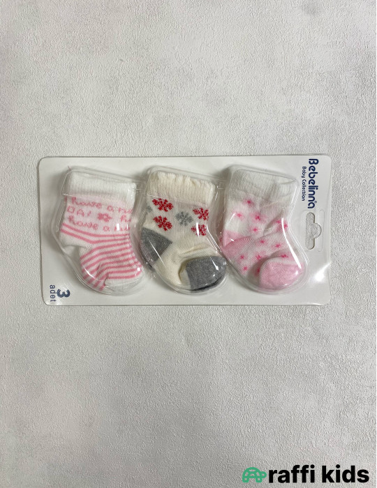3-lü Körpə Corab Dəsti | Uşaq Corabları – Raffi Kids
