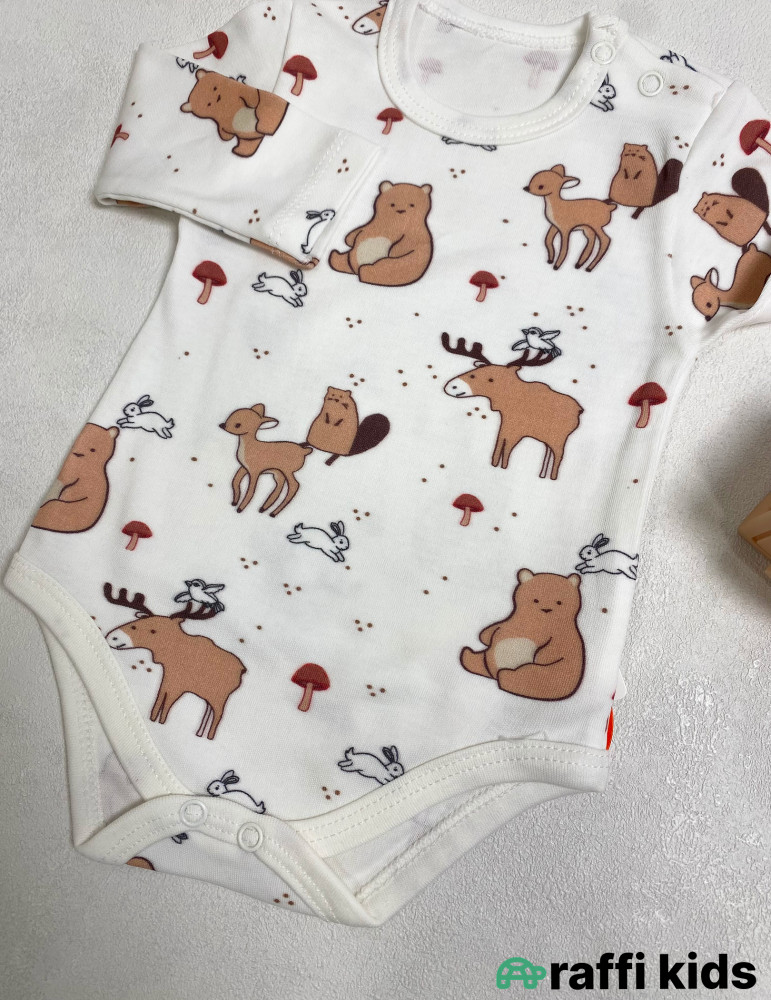 Bambi uzunqol body -Türkiyə istehsalı pambıq uşaq geyimi|Raffi Kids