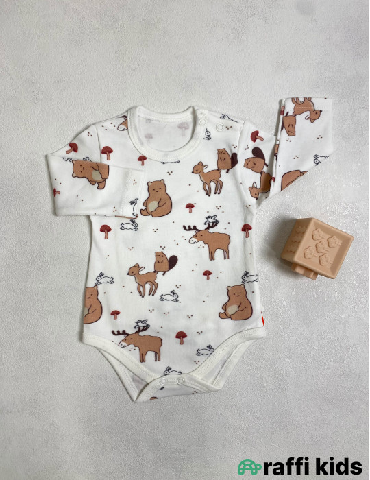 Bambi uzunqol body -Türkiyə istehsalı pambıq uşaq geyimi|Raffi Kids