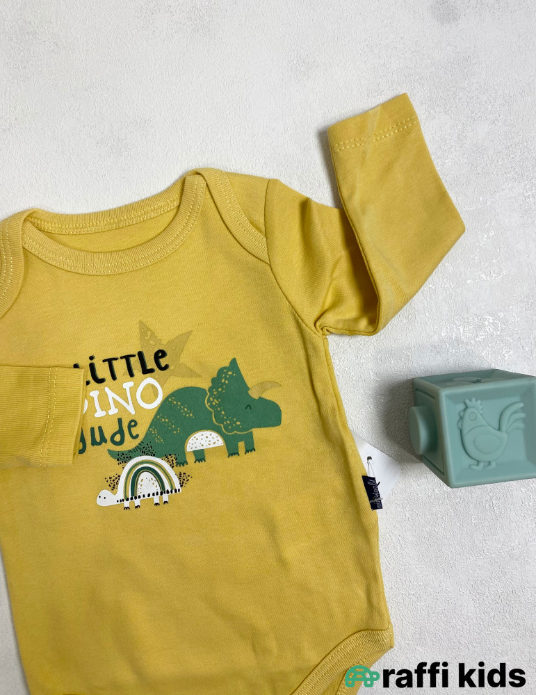 Little dino uzunqol body -Türkiyə istehsalı pambıq uşaq geyimi|Raffi Kids
