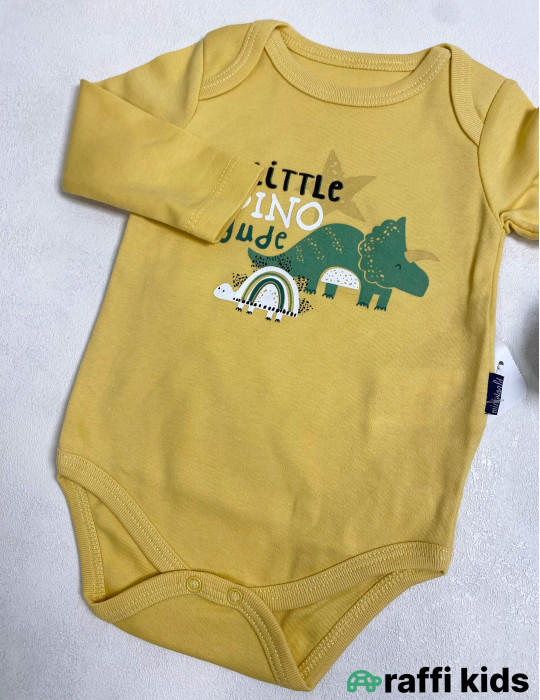 Little dino uzunqol body -Türkiyə istehsalı pambıq uşaq geyimi|Raffi Kids