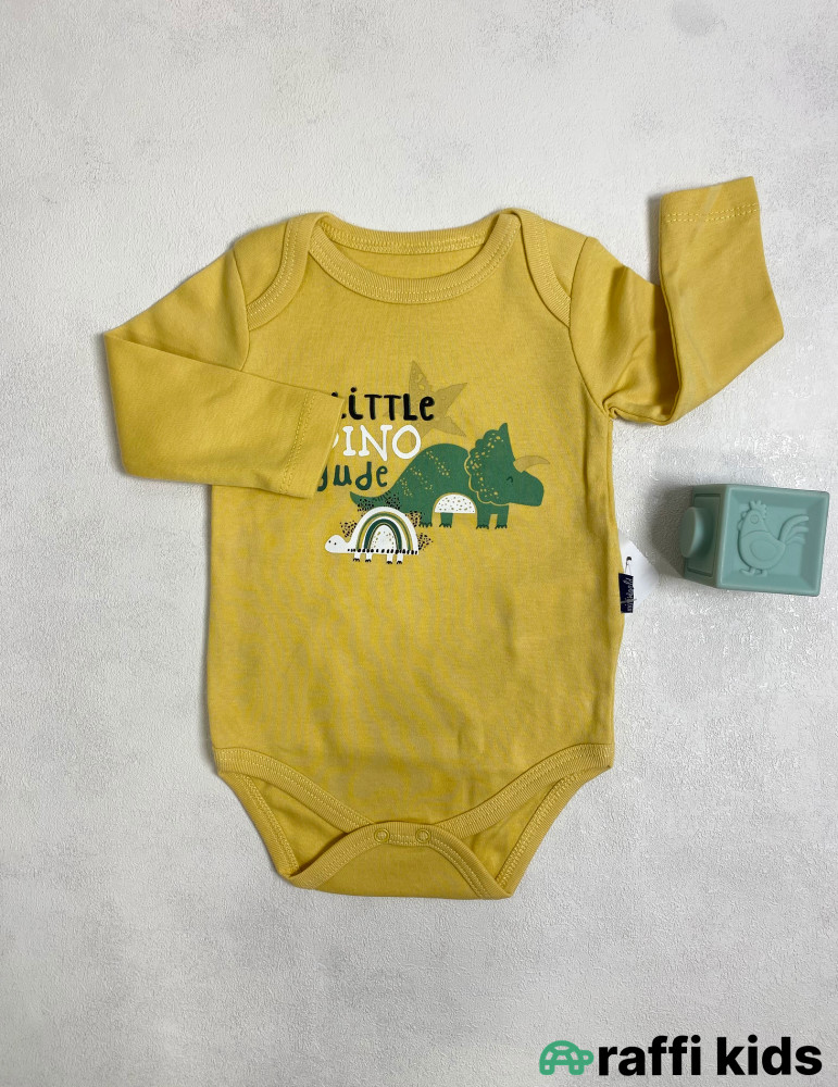 Little dino uzunqol body -Türkiyə istehsalı pambıq uşaq geyimi|Raffi Kids
