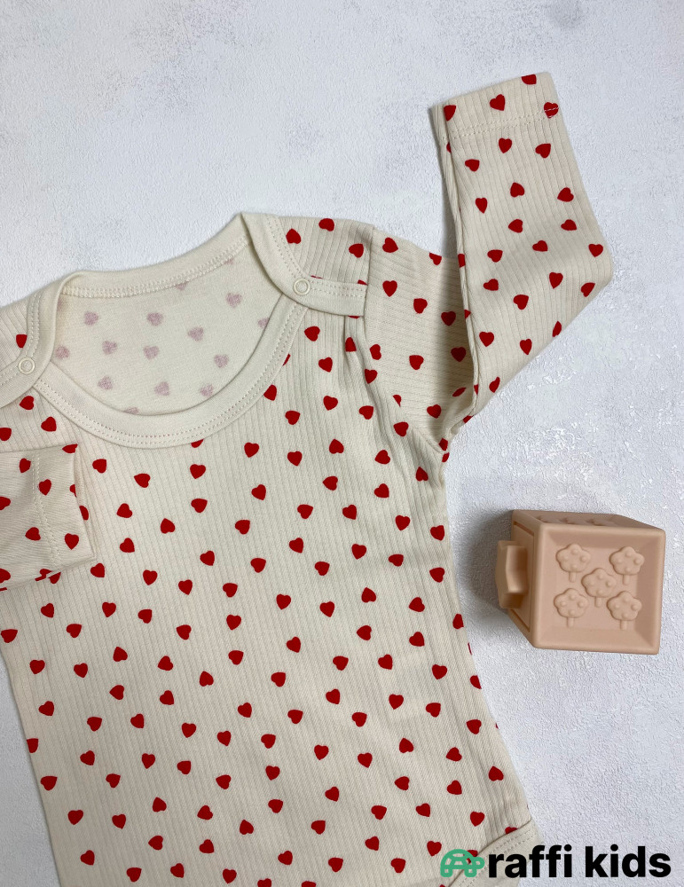 Love uzunqol body -Türkiyə istehsalı pambıq uşaq geyimi|Raffi Kids
