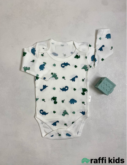 Dino uzunqol body -Türkiyə istehsalı pambıq uşaq geyimi|Raffi Kids