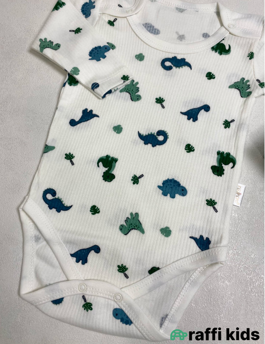 Dino uzunqol body -Türkiyə istehsalı pambıq uşaq geyimi|Raffi Kids