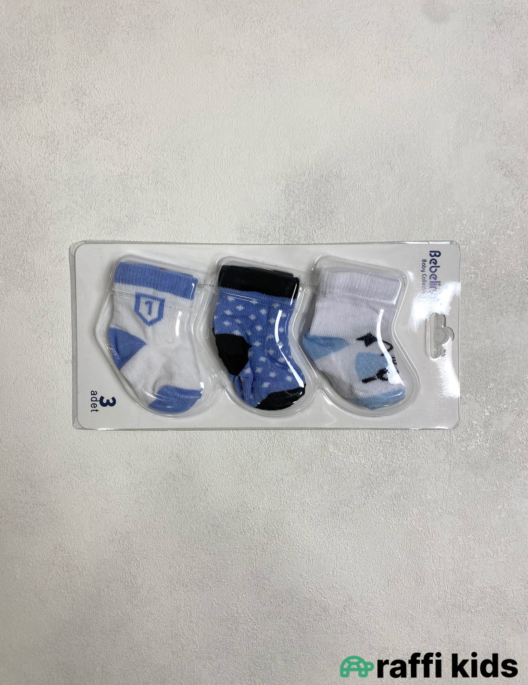3-lü Körpə Corab Dəsti | Uşaq Corabları – Raffi Kids