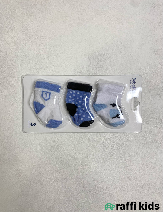 3-lü Körpə Corab Dəsti | Uşaq Corabları – Raffi Kids