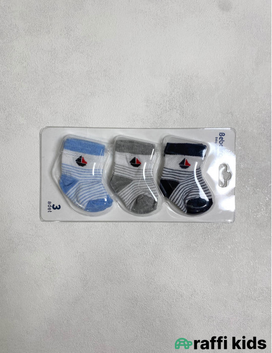 3-lü Körpə Corab Dəsti | Uşaq Corabları – Raffi Kids
