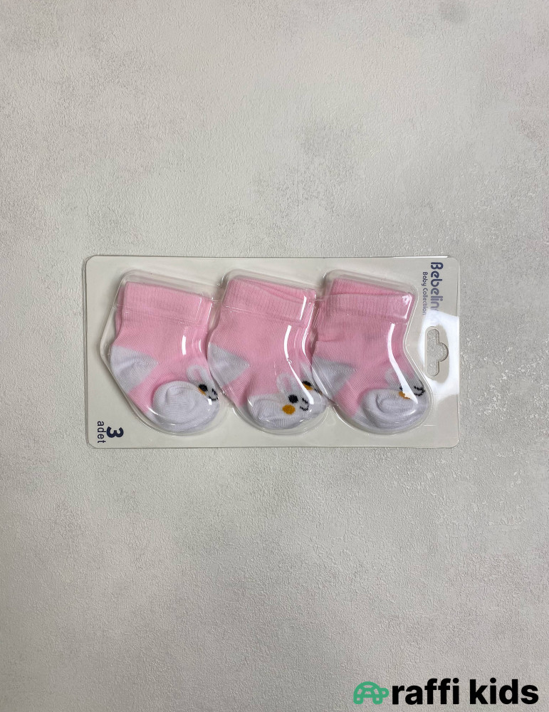 3-lü Körpə Corab Dəsti | Uşaq Corabları – Raffi Kids