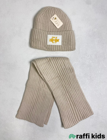 Körpə üçün Qalın Papaq və Şərf Dəsti | Raffi Kids