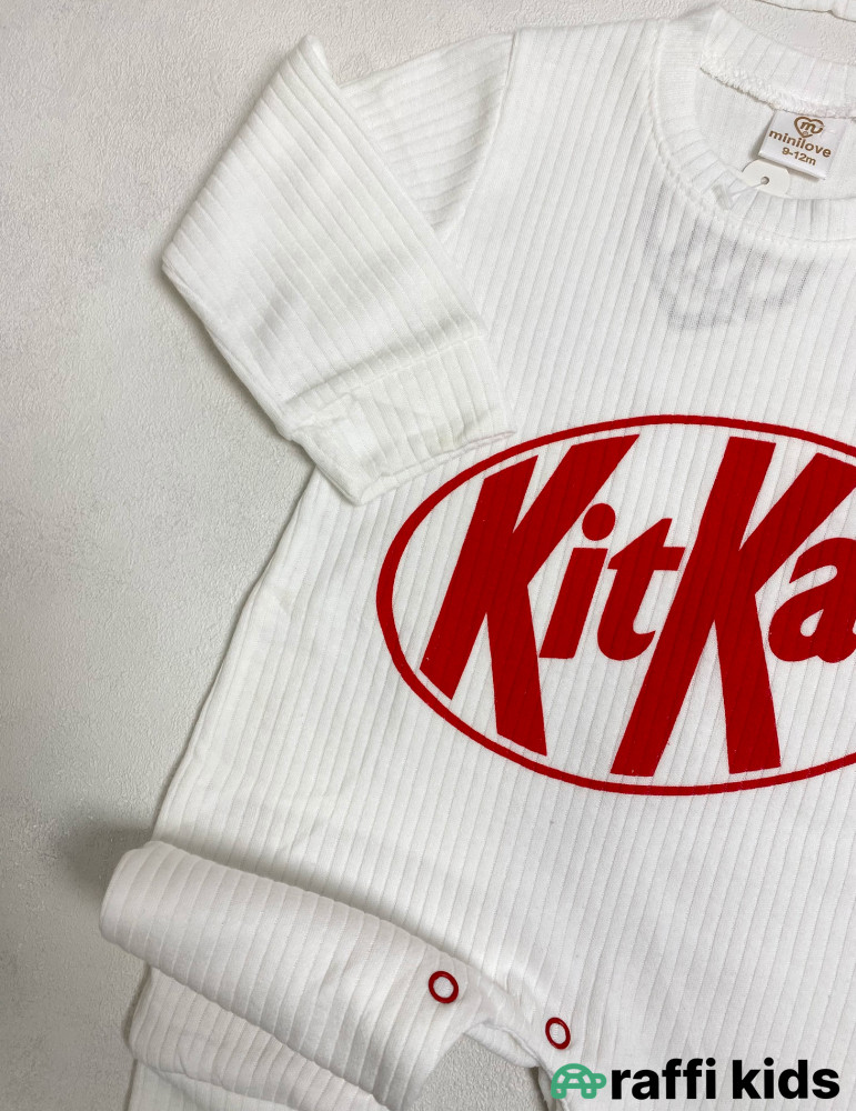 KitKat papaqlı tulum -Türkiyə istehsalı pambıq uşaq geyimi|Raffi Kids