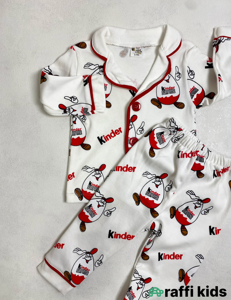 Kinder surprise 2-li pijama dəst -Türkiyə istehsalı pambıq uşaq geyimi|Raffi Kids