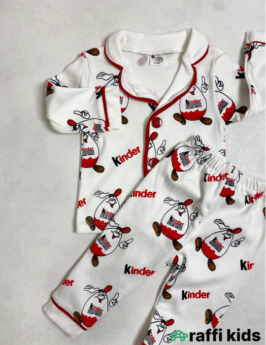 Kinder surprise 2-li pijama dəst -Türkiyə istehsalı pambıq uşaq geyimi|Raffi Kids