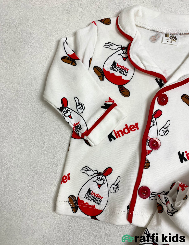 Kinder surprise 2-li pijama dəst -Türkiyə istehsalı pambıq uşaq geyimi|Raffi Kids
