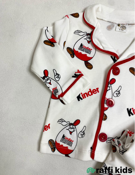 Kinder surprise 2-li pijama dəst -Türkiyə istehsalı pambıq uşaq geyimi|Raffi Kids