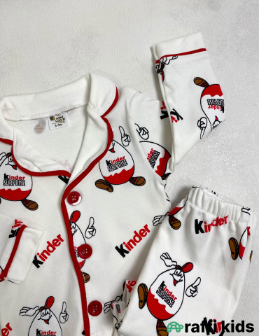 Kinder surprise 2-li pijama dəst -Türkiyə istehsalı pambıq uşaq geyimi|Raffi Kids 2
