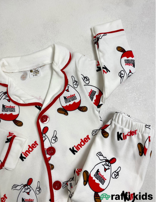 Kinder surprise 2-li pijama dəst -Türkiyə istehsalı pambıq uşaq geyimi|Raffi Kids