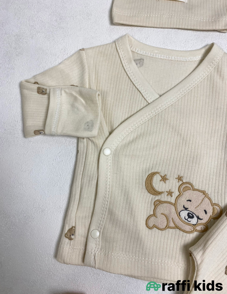 Baby 3-lü dəst -Türkiyə istehsalı pambıq uşaq geyimi|Raffi Kids