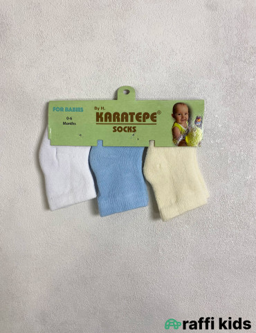 3-lü Qalın Körpə Corab Dəsti | Uşaq Corabları – Raffi Kids