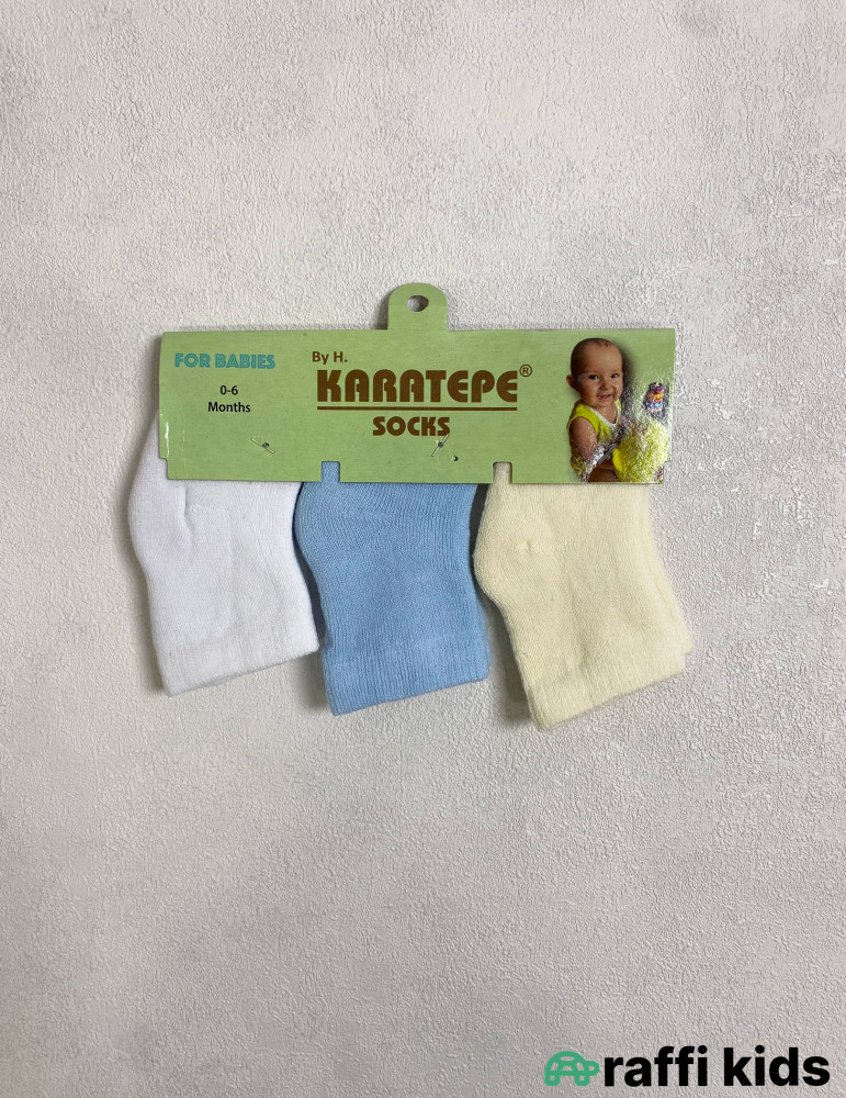 3-lü Qalın Körpə Corab Dəsti | Uşaq Corabları – Raffi Kids