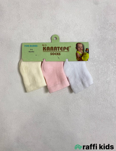 3-lü Qalın Körpə Corab Dəsti | Uşaq Corabları – Raffi Kids