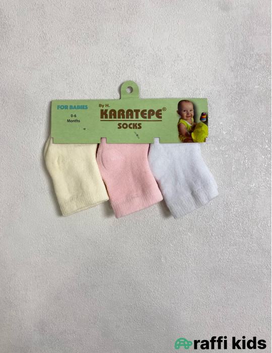 3-lü Qalın Körpə Corab Dəsti | Uşaq Corabları – Raffi Kids