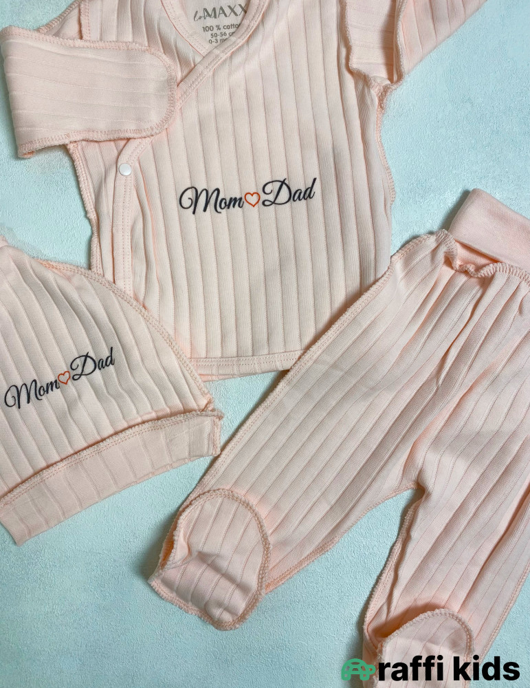 Çöl Tikişli Körpə Dəsti– Mom Love Dad | Raffi Kids