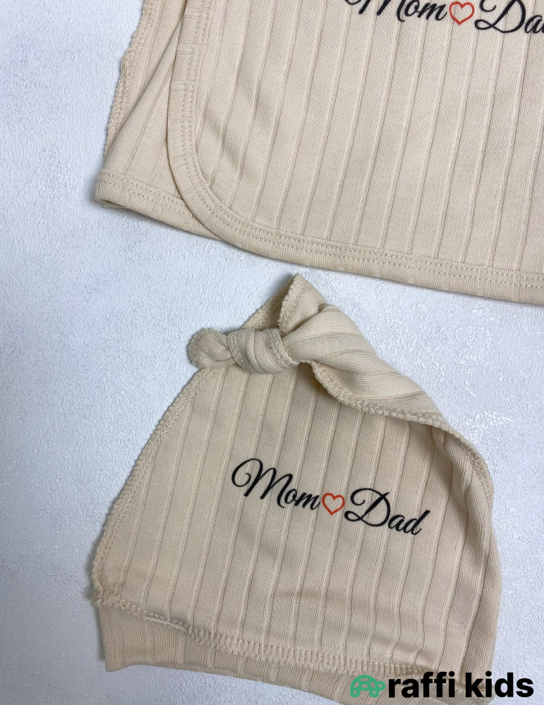 Çöl Tikişli Körpə Dəsti– Mom Love Dad | Raffi Kids